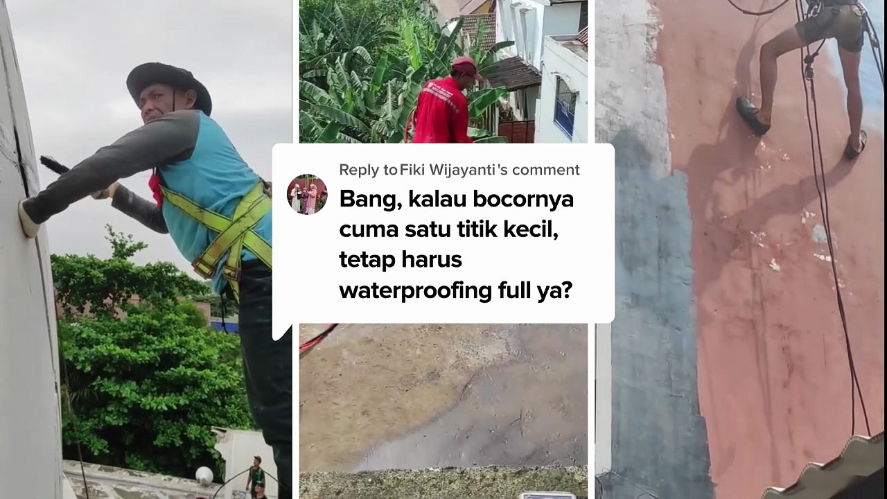 Bang Kalau Bocornya Cuma Satu Titik Kecil, Tetap Harus Waterproofing Ya? | Jasa Waterproofing