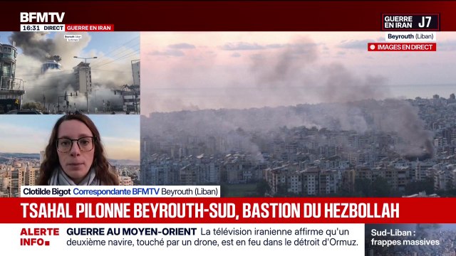 Guerre en Iran: sept frappes israéliennes ont été décomptées sur la banlieue sud de Beyrouth au Liban