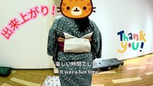 Kimono sur les vêtements ! Joli nœud Obi Chat 🐈 | Kimono over Clothes! | 服の上から着物体験・猫帯結び