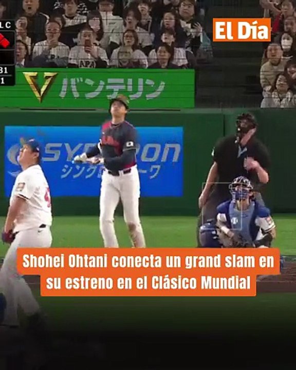 Shohei Ohtani conecta un grand slam en su estreno en el Clásico Mundial