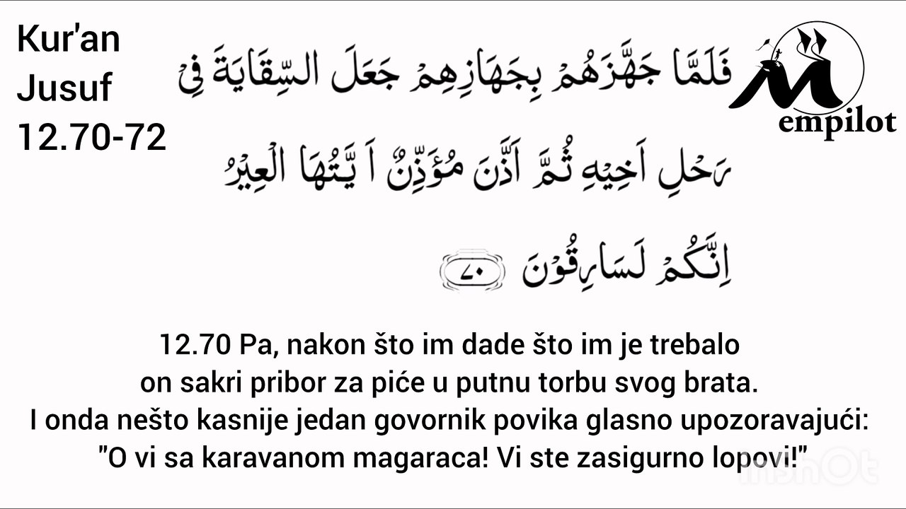 emDIN - Kuran Jusuf 12.70-72