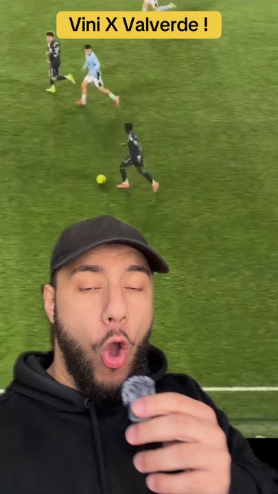 Réaction de Vinicius et Valverde