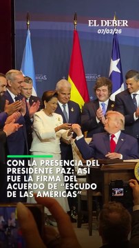 Con la presencia del presidente Paz: así fue la firma del acuerdo de “Escudo de las Américas”