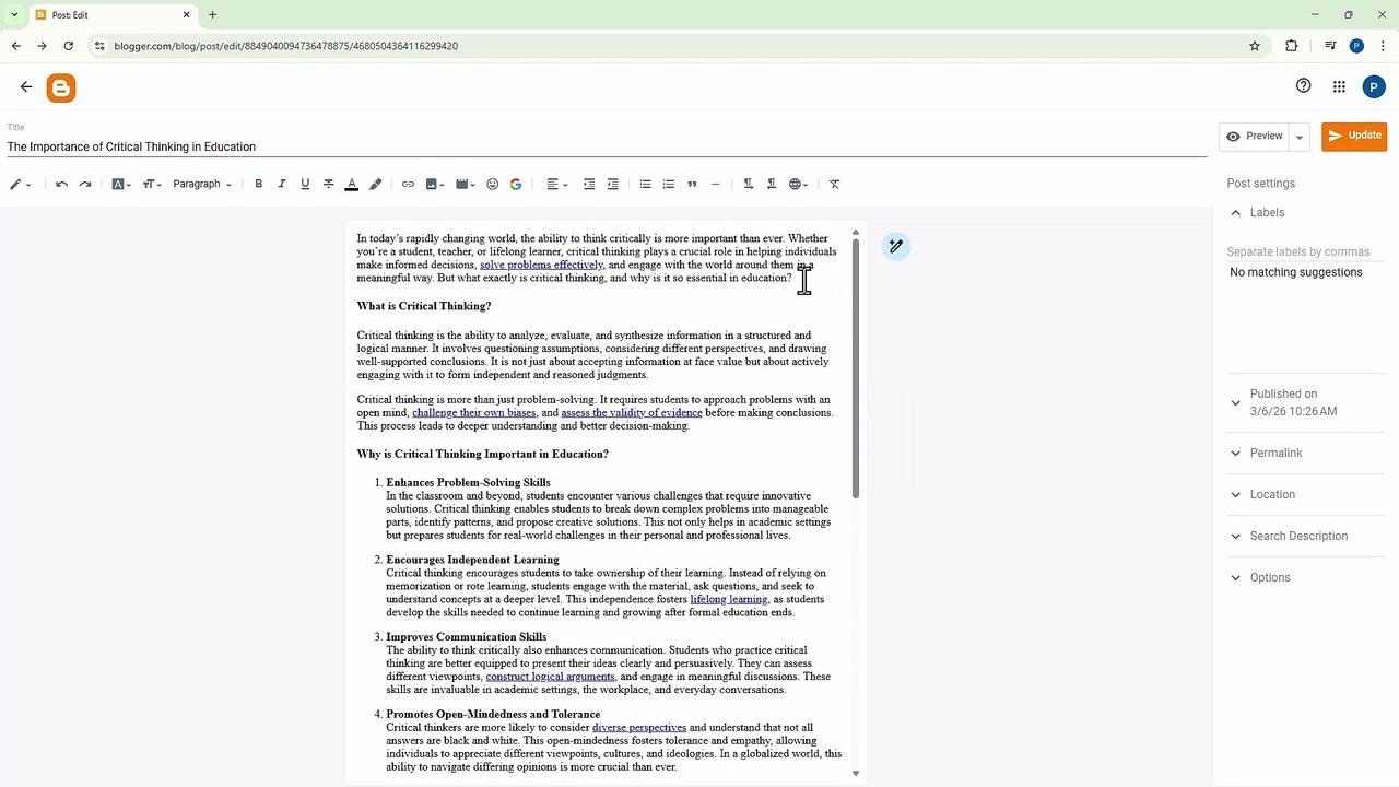 Blogger 73 Add a Google Search Preview