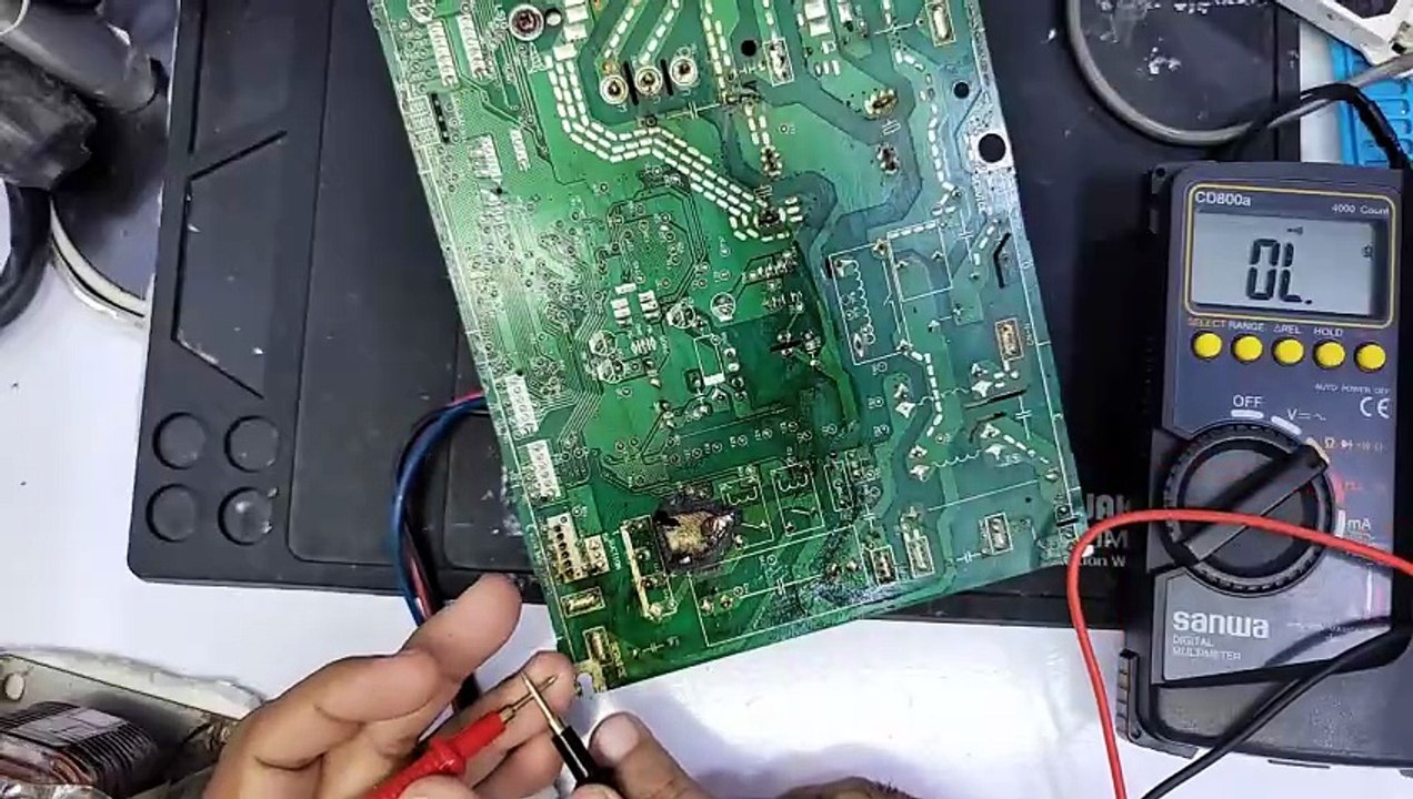 #1110 PEL Dc inverter ac E5 error outdoor pcb Dc inverter ac pcb best repairing channel Babar Electronics