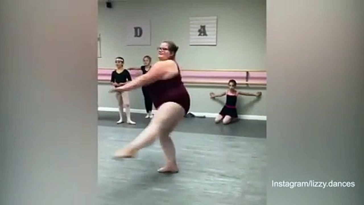 لن تصدق كيف رقصت هذه الفتاة الباليه بخفة بالغة