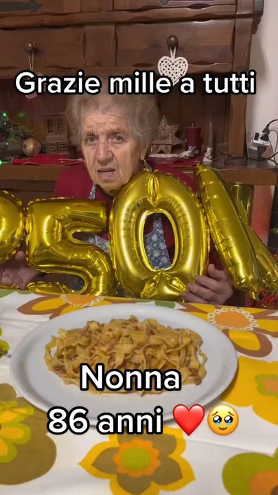 Grazie mille a tutti Nonna 86