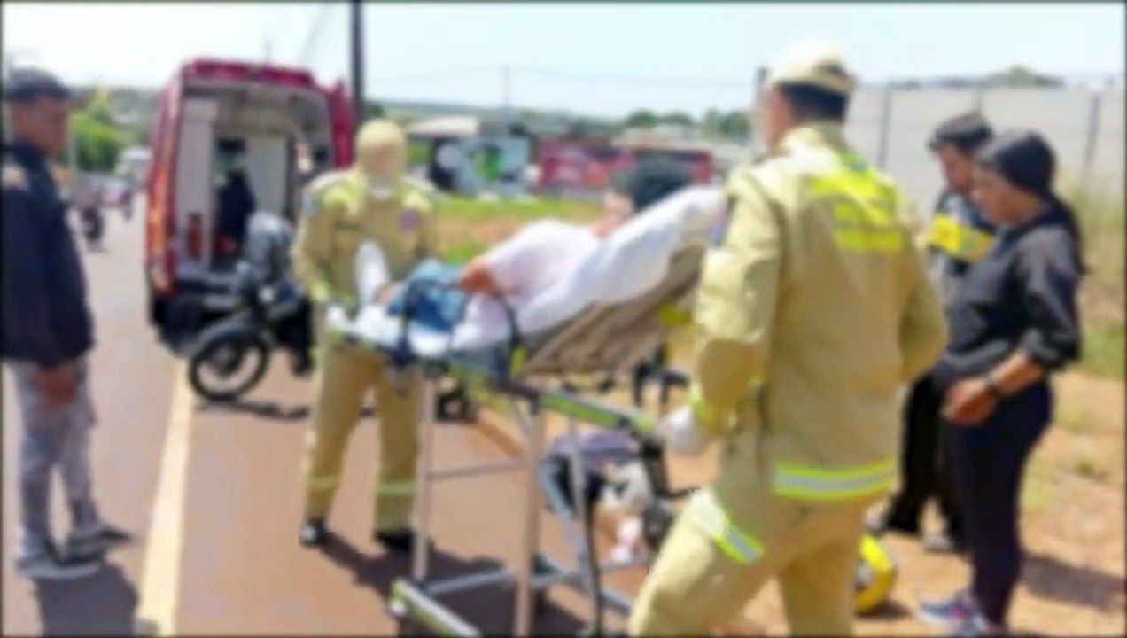 Acidente na Rua Jacarezinho deixa homem ferido