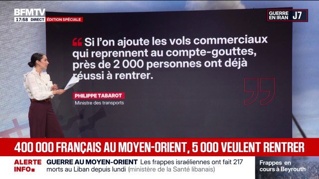 LES ÉCLAIREURS - 2.000 Français au Moyen-Orient ont déjà réussi à rentrer en France, d'après le ministre des Transports