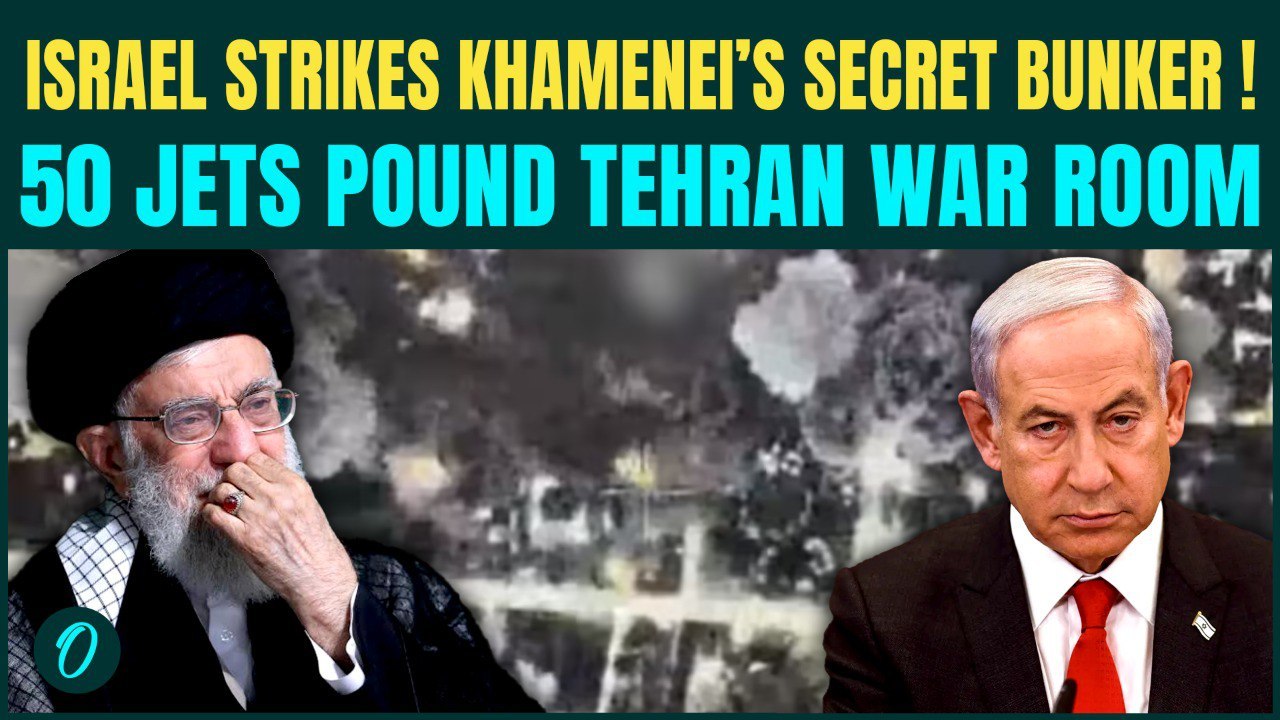Khamenei’s SECRET War Bunker Destroyed;  Israel’s 50 Jets ROCK Iran’s Hidden War Command | Iran WAR