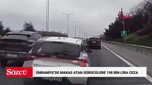 Ümraniye’de makas atan sürücülere 198 bin lira ceza