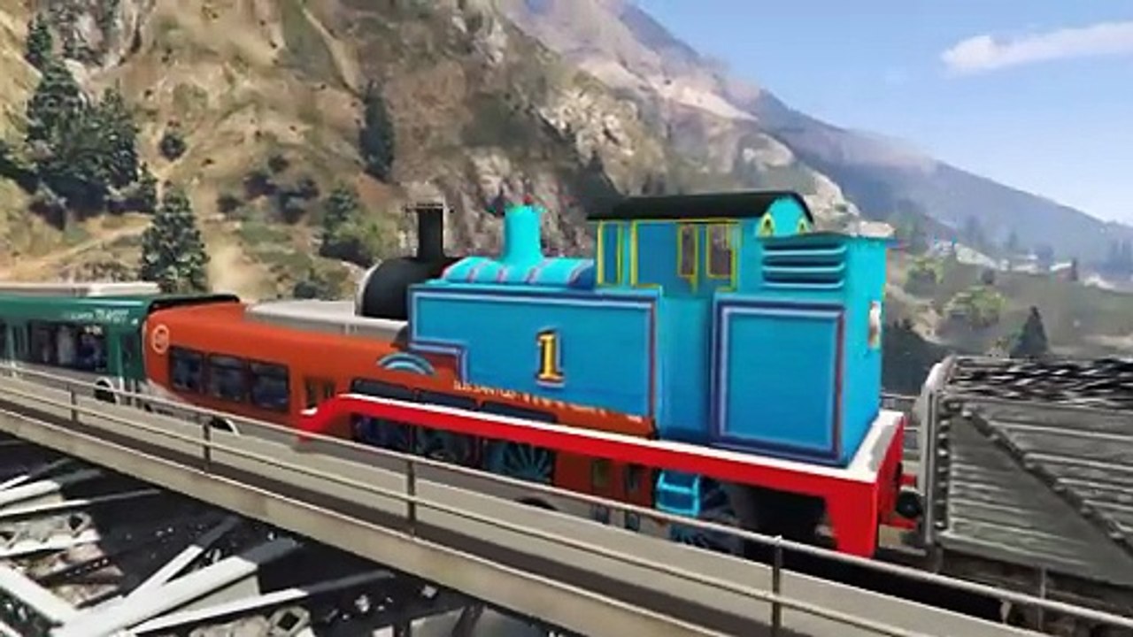 train vs buses on the bridge gta 5