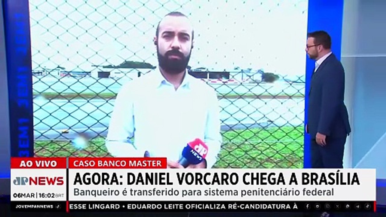 AGORA: Daniel Vorcaro passa por exame no IML de Brasília antes de ir para presídio federal