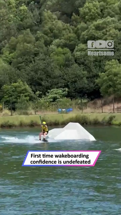 First Time Wakeboarding… This Crash Was Hilarious 😂🌊|| Heartsome 💖