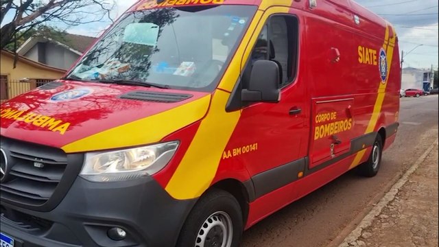 Idoso é socorrido pelo Siate no Cascavel Velho