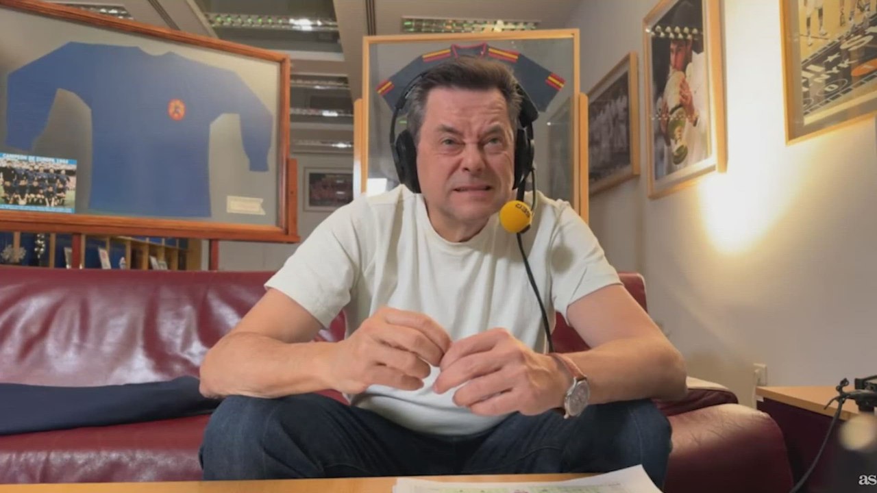 La reacción de Roncero al gol de Valverde que da la victoria al Real Madrid ante el Celta