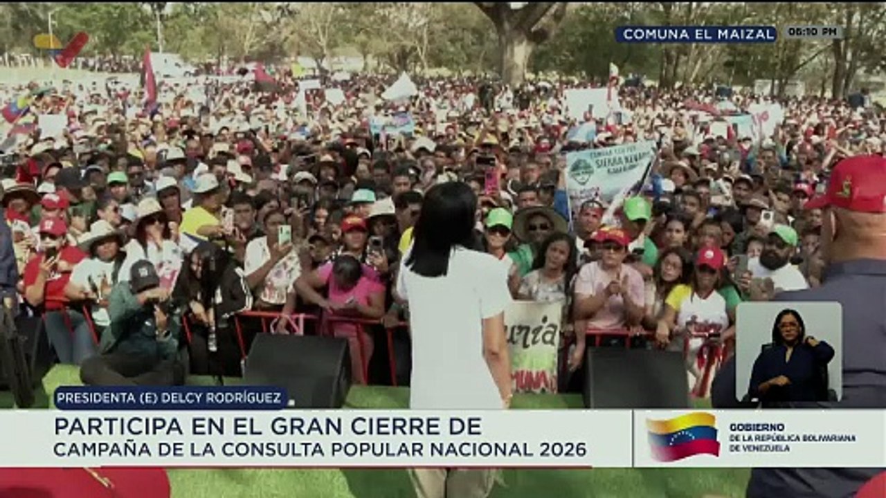 Presidenta (E): Nunca nos pondremos del lado de quienes buscan el sufrimiento de Venezuela