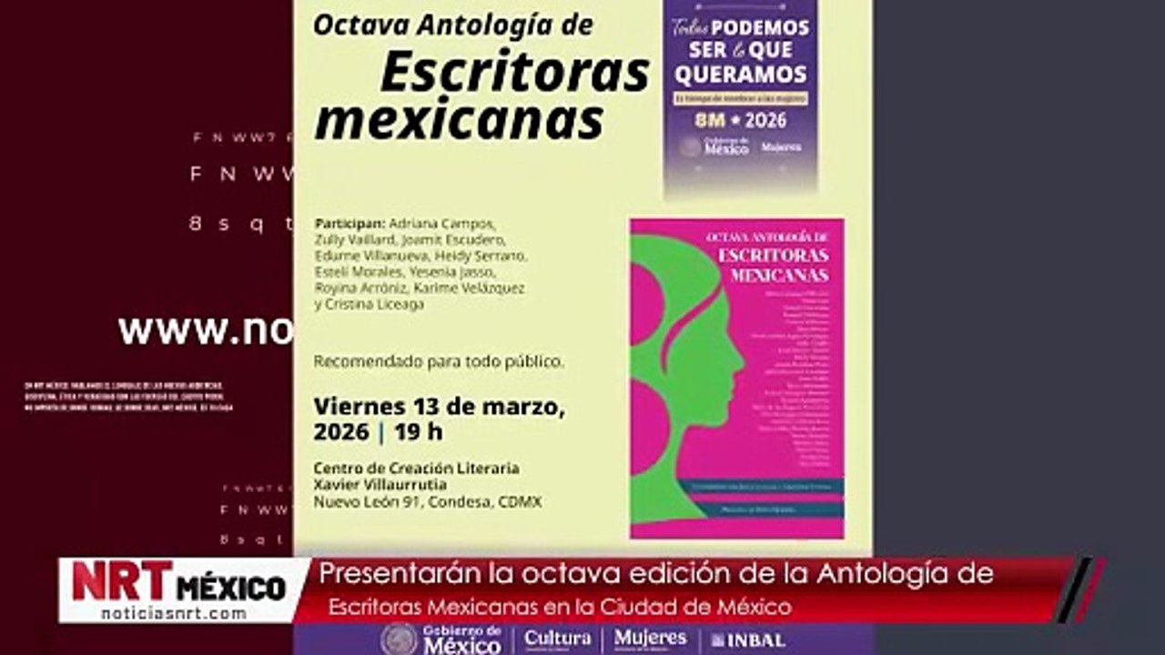 Presentarán la octava edición de la Antología d...