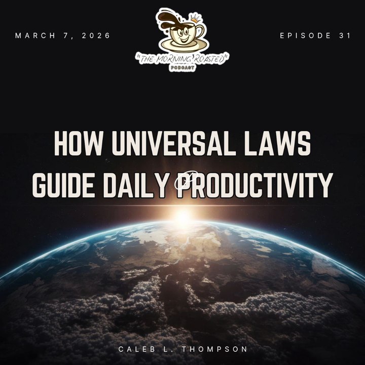 Start your day with intention by aligning with universal laws—focus, cause and effect, and rhythm—to build clarity, discipline, and balanced productivity. ☀️