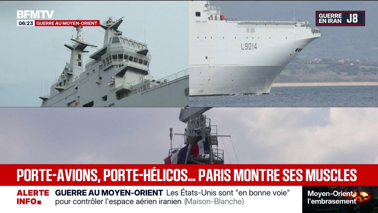 Guerre au Moyen-Orient: un porte-hélicoptères amphibie de la marine française fait route vers la Méditerranée orientale