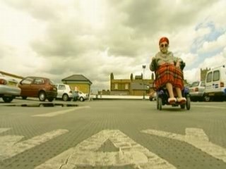 BANZAI - Old Lady Wheelchair Chicken Challenge