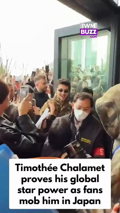 Hollywood actor Timothée Chalamet proves his global star power as fans mob him in Japan
