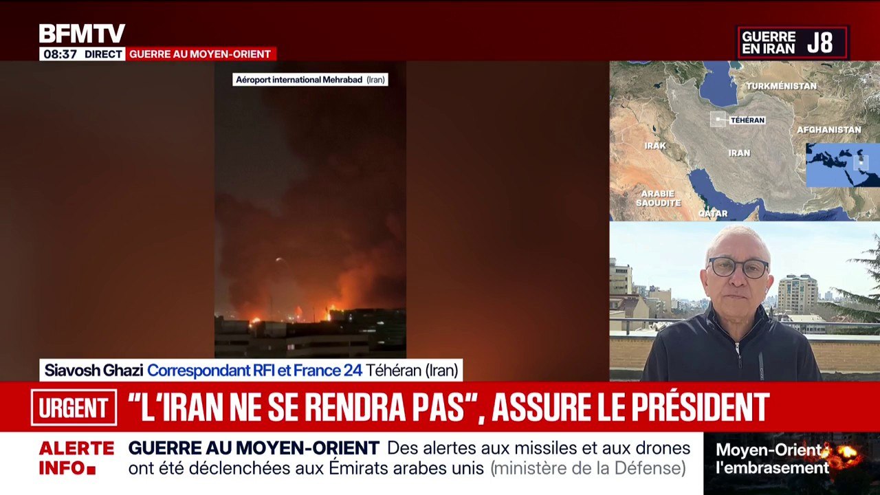 Guerre au Moyen-Orient: le président iranien affirme que son pays "ne se rendra pas" aux États-Unis