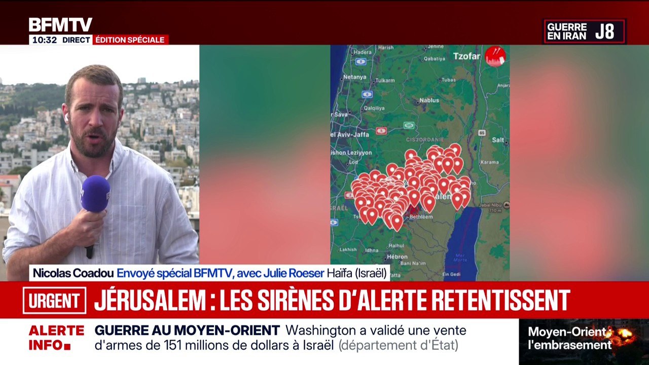 Guerre au Moyen-Orient: des sirènes d'alerte retentissent à Jérusalem