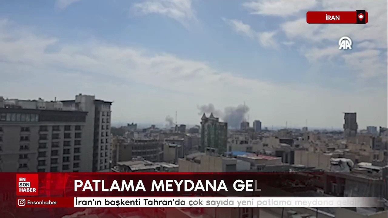 İran'ın başkenti Tahran'da çok sayıda yeni patlama meydana geldi