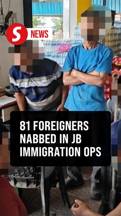 Immigration Dept nabs 81 illegal foreigners in JB during raid