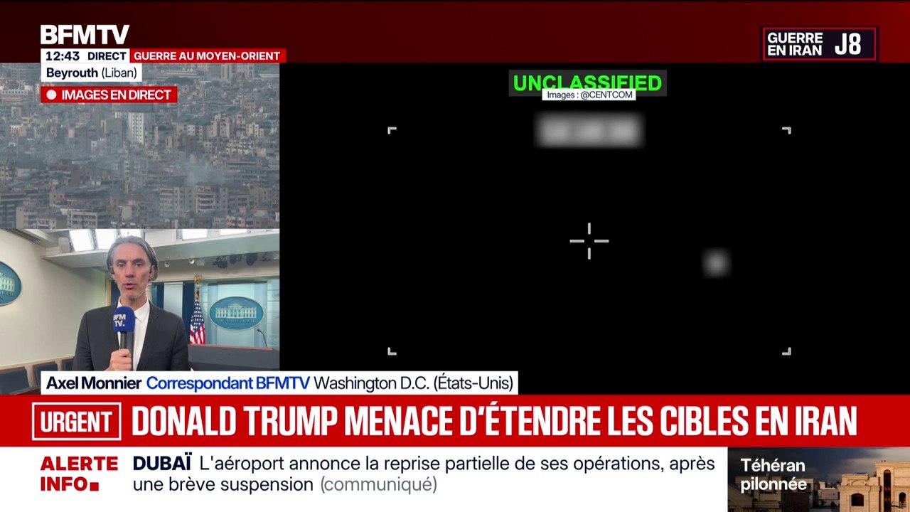 Guerre au Moyen-Orient: Donald Trump affirme que l'Iran sera "durement frappé" ce samedi et menace d'étendre les cibles