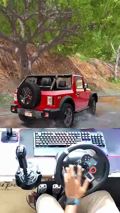 Perfect Weather 🌧️ Mahindra Thar 🚘 Peaceful Hills ⛰️