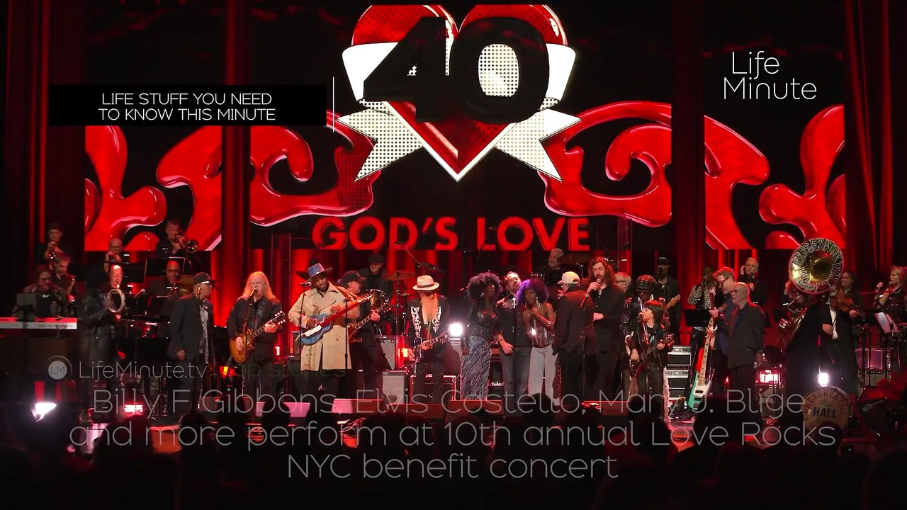 Billy F Gibbons, Elvis Costello, Mary J. Blige, and more Perform at 10th Annual Love Rocks NYC; Anne Hathaway Drops Single 'Burial' from Upcoming Film Mother Mary; Milano-Cortina Winter Paralympics Kicks Off at Opening Ceremony