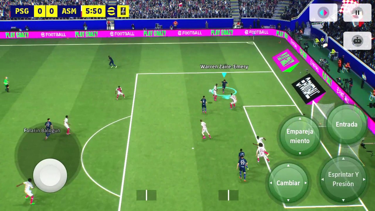 EFOOTBALL 2026 MOBILE - PSG vs. MÓNACO - LIGUE 25/26 | GAMEPLAY [60 FPS]