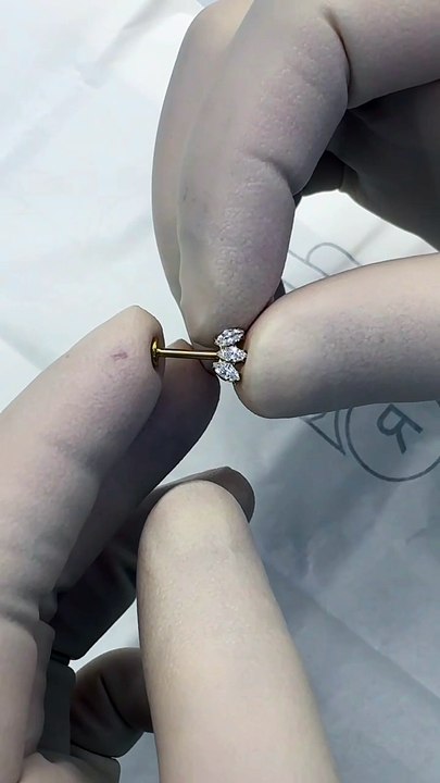 This Piercing Changed Everything 🔥 Vertical Helix Reveal #vertical #helixpiercing #daithpiercing