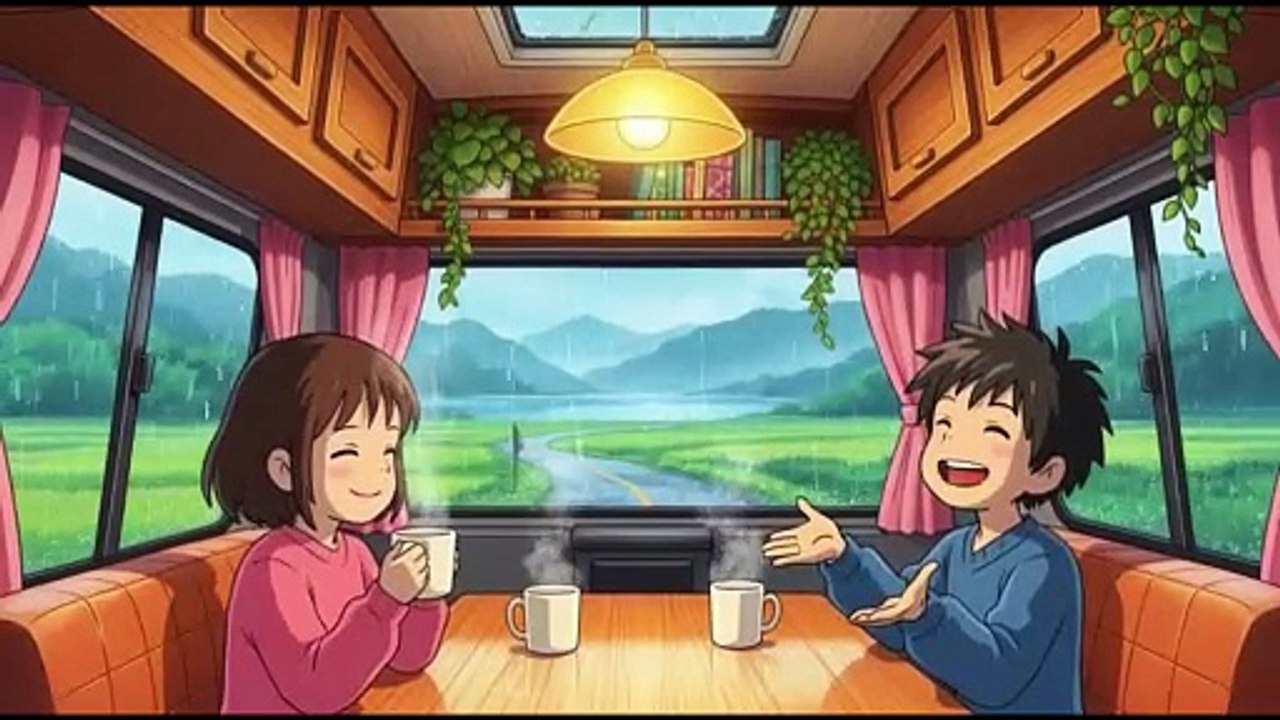 Cozy Rain with Family in a moving House 🎹🌧️ | ASMR Ambience for Deep Sleep & Relaxation #cozyasmr