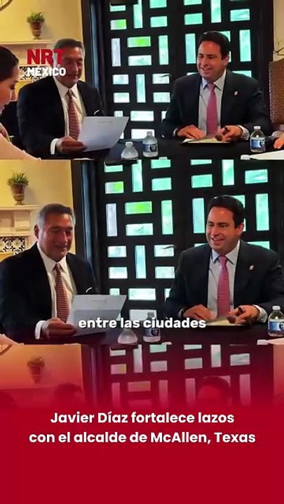 🤝🌎 El alcalde de Saltillo, Javier Díaz, se reunió con el alcalde de McAllen, Javier Villalobos, con el objetivo de fortalecer alianzas y generar más oportunidades para la región.