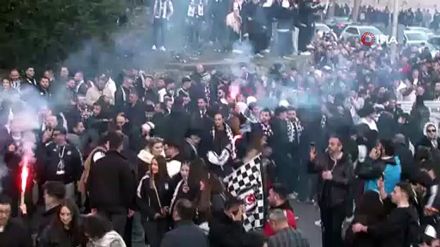 Beşiktaş taraftarı, Galatasaray derbisine yoğun ilgi gösterdi