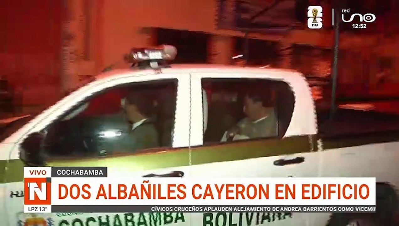 DOS ALBAÑILES CAYERON DE UN EDIFICIO