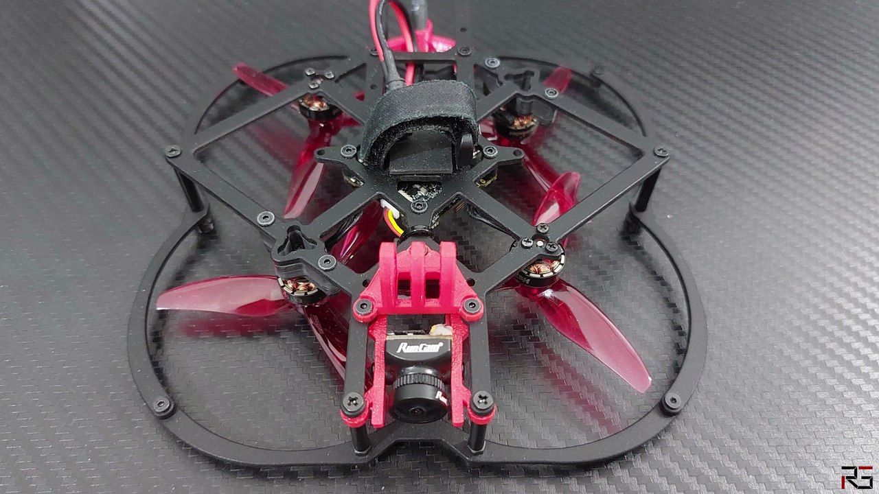 RG EVO80 CRIMSON 2s WORLD SMALLEST 3 Inch Cinewhoop FPV Quadcopter Drone from RGFPV