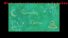 Work and school tips in Ramadan