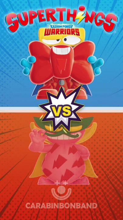 ⚡#superthings #kazoompowerwarriors BOWCHIC VS SUITUP - By CARA BIN BON BAND 🤡
