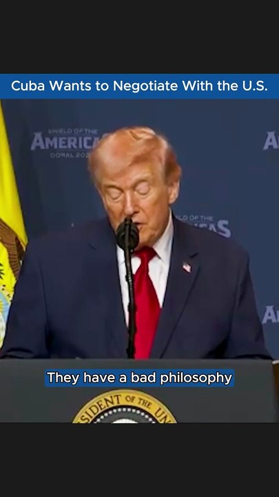 Trump: “Cuba is at the end of the line.”