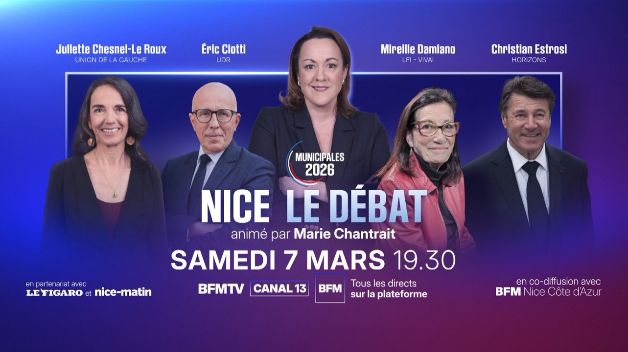 Municipales à Nice: suivez le débat en direct