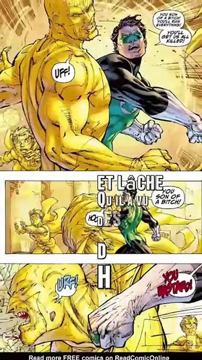 Voici un combat de ouf Batman vs green lantern