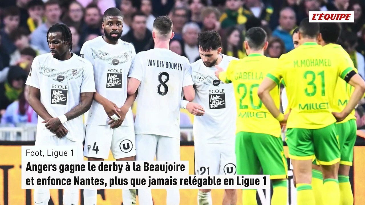 Angers gagne le derby à la Beaujoire et enfonce Nantes, plus que jamais relégable en Ligue 1 - Foot - Ligue 1