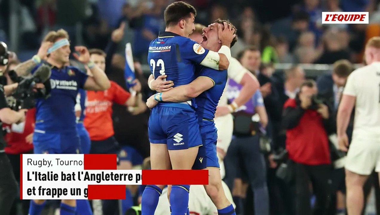 L'Italie bat l'Angleterre pour la première fois de son histoire et frappe un grand coup dans le Tournoi - Tournoi des 6 Nations