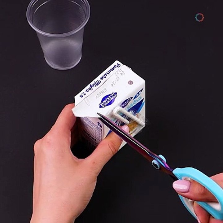 Epic milk box opening hack you need to try! 🥛👌