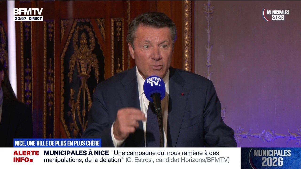 Coût de la vie à Nice: "Nous remontons la pente là où j'ai pris cette ville dans une situation extrêmement difficile", assure Christian Estrosi, maire sortant et candidat à sa réélection