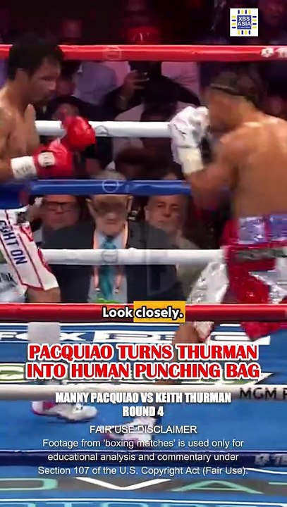 Manny Pacquiao CIRCLES and DESTROYS Keith Thurman with RELENTLESS SHOTS
